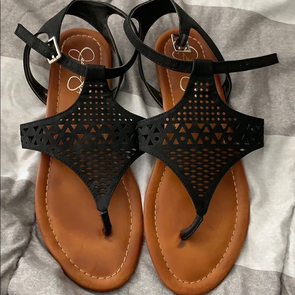 jessica simpson black sandals